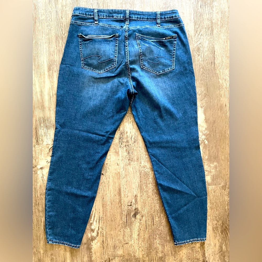 Silver Jeans The Curvy Mid Skinny Plus Size 18/29L